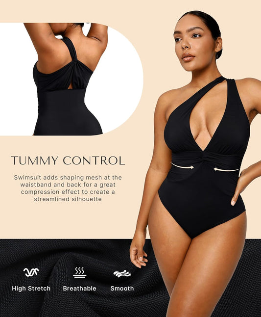 Slimming Swimwear with Tummy Control — Supportive & Flattering One-Piece